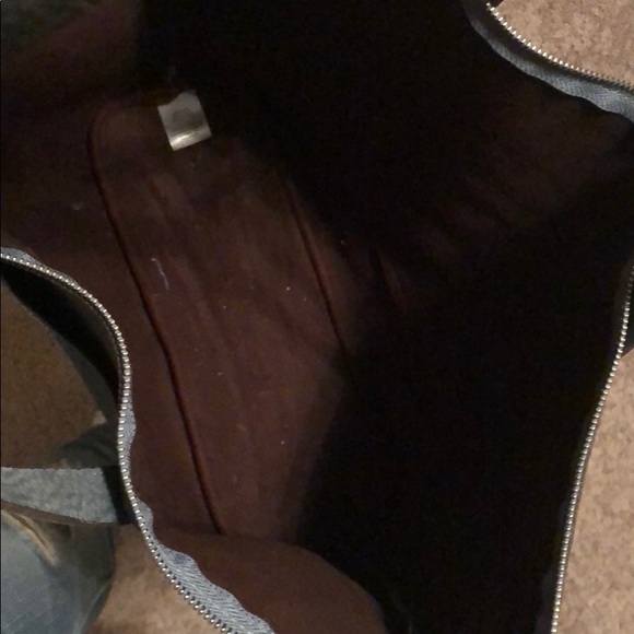 Blue Pleather Tote - Picture 3 of 4